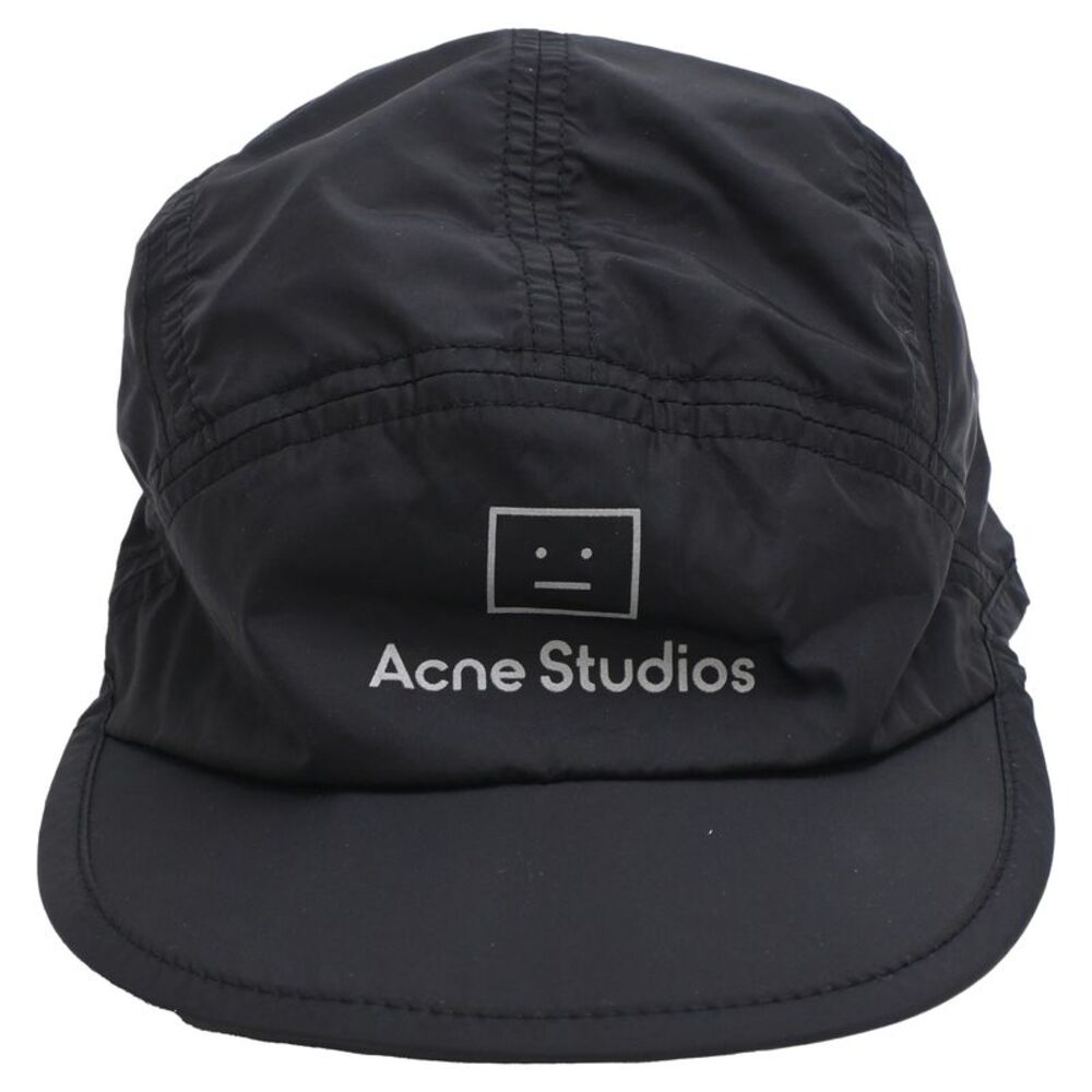Acne Studios Crideli Face Cap in Black Nylon
